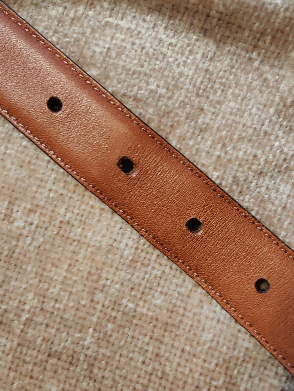 Ralph Lauren Croc-Embossed Leather Belt with Gold Buckle Marks RL 67, Size M - Picture 8 of 12